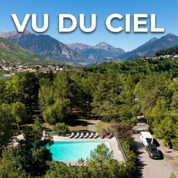 Video drone le camping Iscle de Prelles vu du ciel